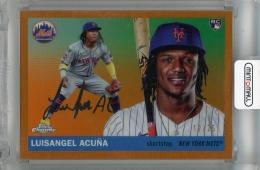 2025 Topps Chrome Platinum Luisangel Acuna Orange Refractor #253 RC【12/25】 New York Mets