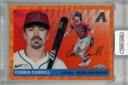 2025 Topps Chrome Platinum Corbin Carroll  Orange Wave Refractor #70【19/25】 Arizona Diamondbacks