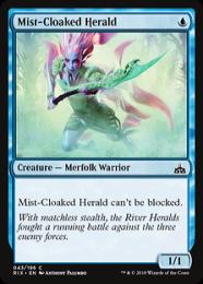 【RIX】【ENG】【Foil】《霧まといの川守り/Mist-Cloaked Herald》