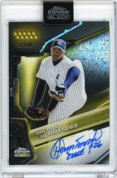 2026 Topps Chrome Black Orlando Hernandez Autographs Gold Mini-Diamond Refractors【37/50】 New York Yankees