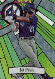 2023 Bowman Chrome Draft MLB #BGA-18 Tai Peete インサートカード Glass