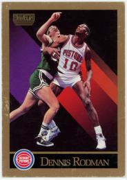 1990-91 SkyBox #91 Dennis Rodman/(SkyBox logo in upper right or left)