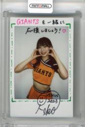 2023 BBM チアリーダーカード DANCING HEROINE -華- 村松理子 直筆サイン入りチェキ【Last No. 10/10】 VENUS (読売ジャイアンツ)