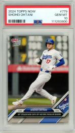 2024 Topps Now Shohei Ohtani #779 59th Stolen Base Caps off Historic Regular Season【PSA10】 Dodgers