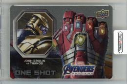 2020 UPPER DECK Avengers Endgame and Captain Marvel One Shot Josh Brolin as Thanos