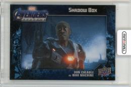 2020 UPPER DECK Avengers Endgame and Captain Marvel Shadowbox Don Cheadle as War Machine