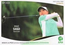 2023 EPOCH JLPGA 日本女子ゴルフ協会 オフィシャルトレーディングカード ROOKIES & WINNERS #2 西郷真央 レギュラーカード