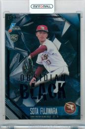 2026 EPOCH NPB プロ野球カード 藤原聡大 #074 レギュラーパラレル OBSIDIAN BLACK【01/10】《1stナンバー》 楽天