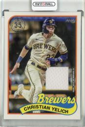 2024 Topps Series Two Christian Yelich 1989 Topps Baseball Relic Milwaukee Brewers