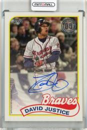 2024 Topps Series Two David Justice 1989 Topps Baseball Autograph Atlanta Braves