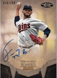 2019 Topps Tier One Minnesota Twins Fernando Romero Break Out Autographs 070/250