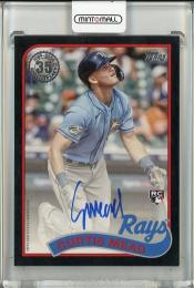 2024 Topps Series 2 Curtis Mead 1989 Topps Autographs Black【050/199】 Tampa Bay Rays