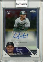 2023 Topps Chrome Update Ezequiel Tovar Autographs Colorado Rockies