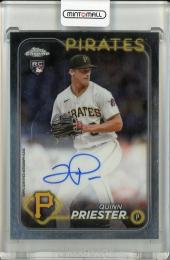 2024 Topps Chrome Quinn Priester Rookie Autographs Pittsburgh Pirates