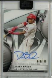 2025 Topps Chrome Black Darren Baker Autographs Refractors【048/199】 Washington Nationals