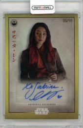 2025 TOPPS Star Wars Meiyo Natasha Liu Bordizzo Chrome Autographs Gold Refractors #ALIU【06/50】 star wars