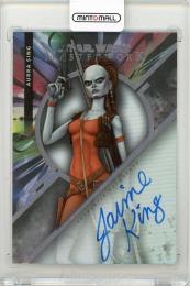 2022 TOPPS Star Wars Masterwork Jaime King as Aurra Sing Autographs Rainbow Foil #MWAJK【49/50】 star wars