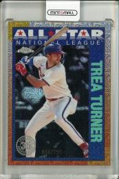 2025 Topps Series 2 Trea Turner 1990 Topps All-Stars Silver Pack Chrome Aqua Refractors【046/199】 Philadelphia Phillies
