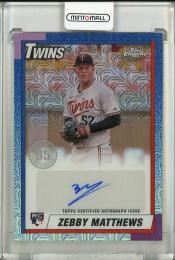 2025 Topps Series 2 Zebby Mathews 1990 Topps Baseball Silver Pack Chrome Autographs Minnesota Twins