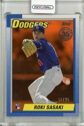 2025 Topps Series 2 Roki Sasaki 1990 Topps Baseball Orange Parallels【17/25】 Los Angeles Dodgers