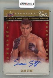 2009 UPPER DECK Prominent Cuts Sam Stout Cage Fighter Signature Renditions #CFSRSS