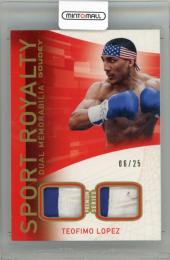 2021 UPPER DECK Goodwin Champions Teofimo Lopez Goudey Sport Royalty Dual Swatch Memorabilia Premium #SRM2LO【06/25】