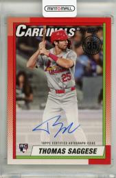 2025 Topps Series 2 Thomas Saggese 90 Topps Autographs RC #90B2TS