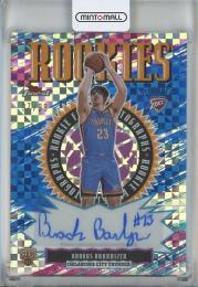 2025-26 Topps Finest Brooks Barnhizer Rookie Autographs Blue X-Fractors #RFABB【97/99】 Oklahoma City Thunder