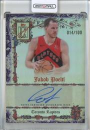 2025-26 Topps Signature Class Jakob Poeltl Manuscripts Purple #MSJP【14/100】 Toronto Raptors