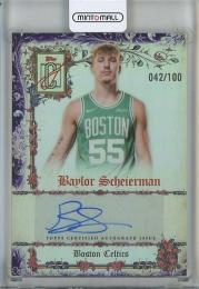2025-26 Topps Signature Class Baylor Scheierman Manuscripts Purple #MSBS【42/100】 Boston Celtics