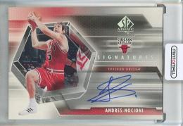 2004-05 Upper Deck SP Authentic Andres Nocioni Signatures #NO Chicago Bulls