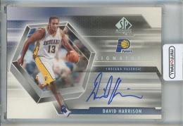 2004-05 Upper Deck SP Authentic David Harrison Signatures #HA Auto Indiana Pacers