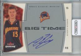 2004-05 Fleer Genuine Andris Biedrins Big Time Autographs #AB Golden State Warriors