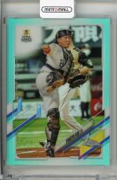 2021 TOPPS CHROME NPB 福岡ソフトバンクホークス Aqua Refractor 甲斐拓也 【080/199】