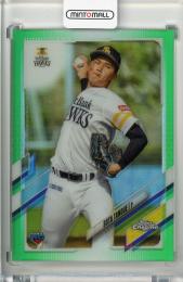 2021 TOPPS CHROME NPB 福岡ソフトバンクホークス Green Refracor 田上奏大 【18/99】