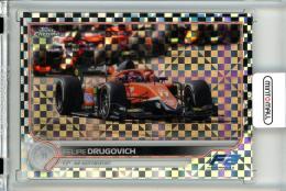 2022 Topps Chrome Formula 1  Felipe Drugovich #139 Base Checker Flag Refractor