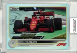 2022 Topps Chrome Formula 1  Charles Leclerc #180 Base Grand Prix Driver Of The Day Silver Refractor