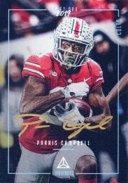 2019 Panini Luminance	Parris Campbell	Draft Day Signatures Gold ※背面インク汚れ