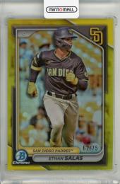 2024 Topps Bowman Chrome Ethan Salas Prospects Yellow Refractors #BCP201【62/75】