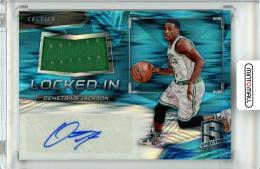 2016-17 PANINI Spectra Demetrius Jackson Locked In Autograph Memorabilia Neon Blue 99枚限定 /32