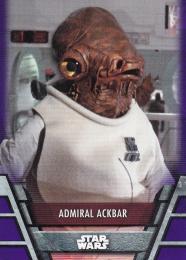 2020 Topps Star Wars Holocron  Admiral Ackbar Base Purple(パラレル版) 08/10