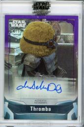 2021 Topps Star Wars Signature Series  Annabelle Davis as Thromba Autograph Purple (パラレル版) 25/99