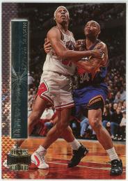 1996-97 Stadium Club Shining Moments #SM9 Dennis Rodman