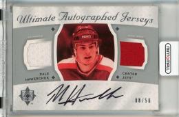 2008-09 Upper Deck Ultimate Collection Dale Hawerchuk Ultimate Jerseys Autographs #AJDH【08/50】