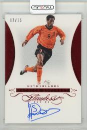 2016 Panini Flawless Patrick Kluivert Signatures Ruby Parallel(ON CARD)【12/15】 Netherlands