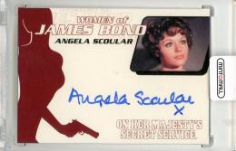2003 RITTENHOUSE Women of James Bond Angela Scoular as Ruby Bartlett In Motion Autograph #WA36 moovie