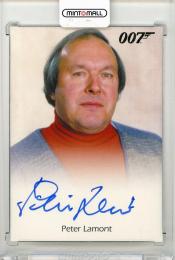 2014 RITTENHOUSE James Bond Archives Peter Lamont Full Bleed Autographs #NNO moovie