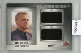 2021 UPPER DECK James Bond Villains and Henchmen  Christoph Waltz as Eanst Stavao Blofeld Dual Bonded Materials #BM25/Jacket B moovie
