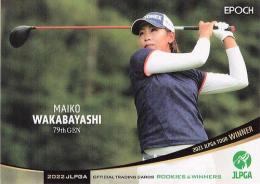 2022 エポック JLPGA 日本女子ゴルフ協会 オフィシャルトレーディングカード ROOKIES & WINNERS #19 若林舞衣子レギュラーカード