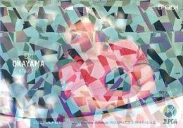 2022 エポック JLPGA 日本女子ゴルフ協会 オフィシャルトレーディングカード ROOKIES & WINNERS #18 岡山絵里 パラレル版 レギュラーカード